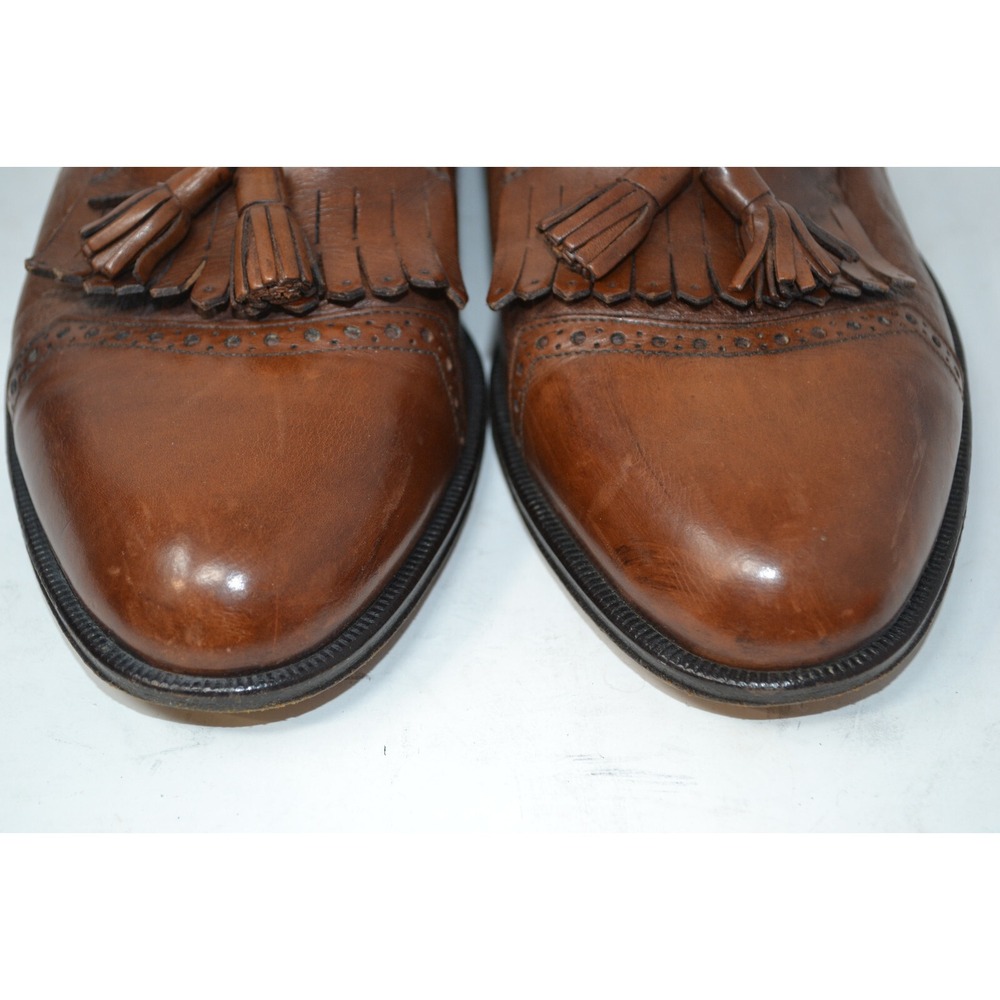 Bruno Magli Italy Brandy Montreal Tassel Loafers Shoes Mens Brown Size 9M 13826‎ - Picture 3 of 15